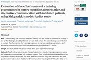 Evaluation of the effectiveness of a training programme for nurses regarding augmentative and alternative communication with intubated patients