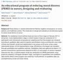 An educational program of reducing moral distress PRMD in nurses designing and evaluating