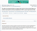 The effect of training the fathers to support their wives on stress and self-efficacy in mothers of premature newborns hospitalized in NICU: a quasi-experimental study