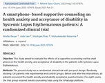 A smartphone-based supportive counseling on health anxiety and acceptance of disability in Systemic Lupus Erythematosus patients: A randomized clinical trial