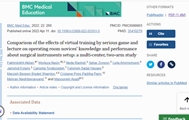 Comparison of the effects of virtual training by serious game and lecture on operating room novices’ knowledge and performance about surgical instruments setup: a multi-center, two-arm study