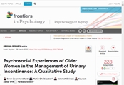 Psychosocial Experiences of Older Women in the Management of Urinary Incontinence: A Qualitative Study