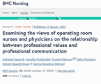 Examining the views of operating room nurses and physicians on the relationship between professional values and professional communication