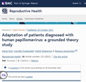 Adaptation of patients diagnosed with human papillomavirus: a grounded theory study