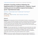 Attitude of nursing students following the implementation of comprehensive computer-based nursing process in medical surgical internship: